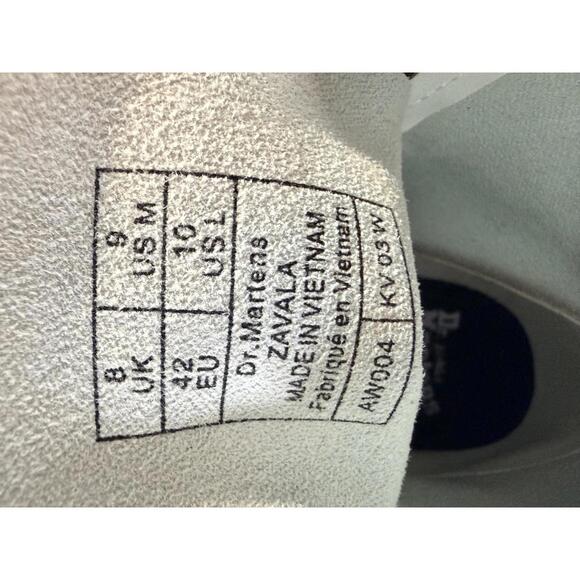 Dr. Martens Zavala White Leather Lace-Up Combat Boots – Women’s 10 - Picture 6 of 7